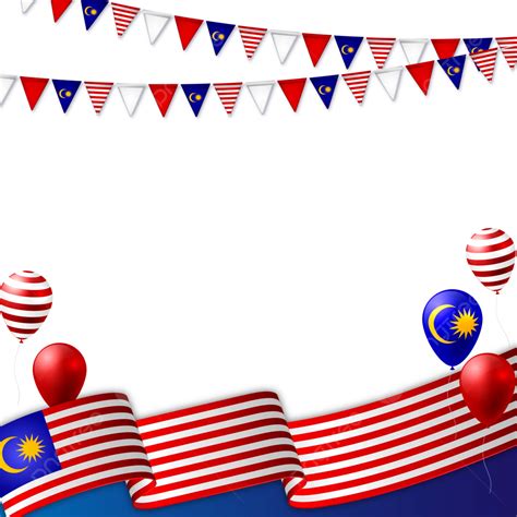 Frame Border Decoration Malaysia Independence Day Vector, Twibbon Malaysia, Malaysia Flag ...