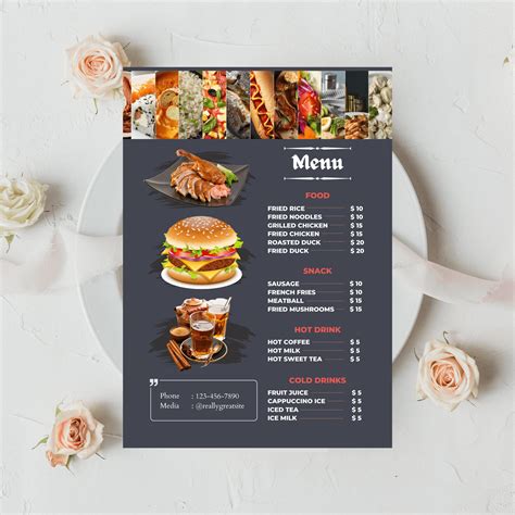 Menu Sheet 的图像结果