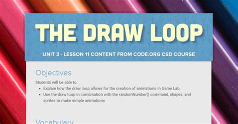 Image result for Code.org Lesson 11 The Draw Loop Practice