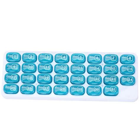 Buy Monthly Pill Organizer - 31 Day Pill Organizer with Large Removable ...