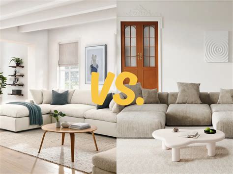 Image result for Modular vs Sectional Sofa