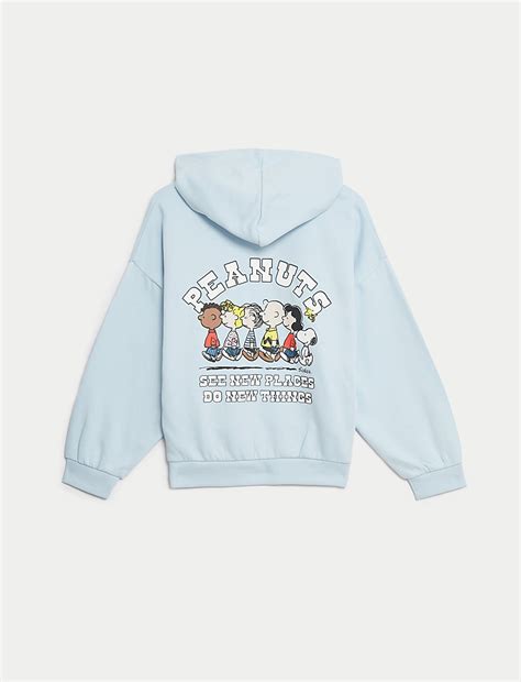Buy Cotton Rich Snoopy™ Hoodie (6-16 Yrs) at Marks & Spencer