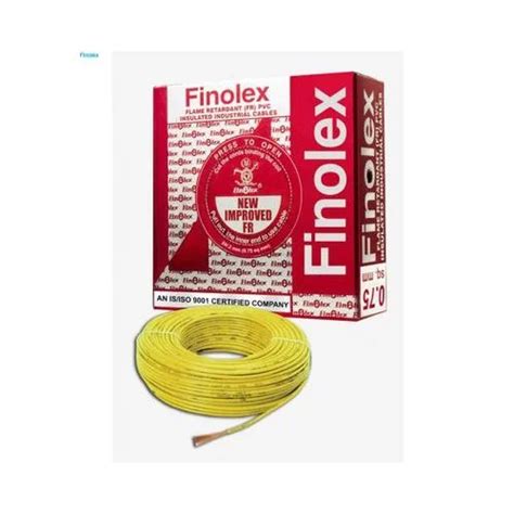 Finolex Electrical Cable 1 sqmm Yellow 90 mtrs Wholesale Price Online ...