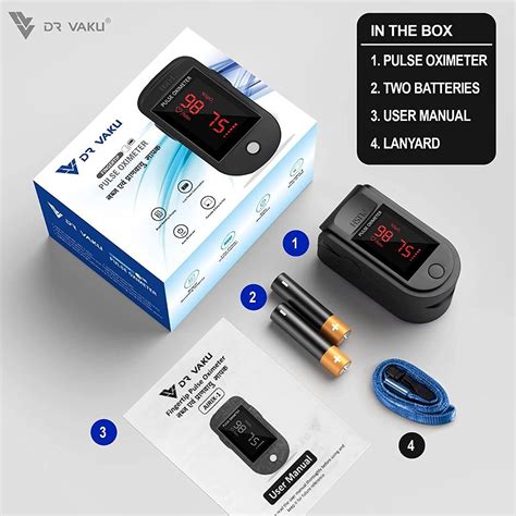 DR VAKU ® Pulse Oximeter Fingertip, Multipurpose Digital Monitoring ...