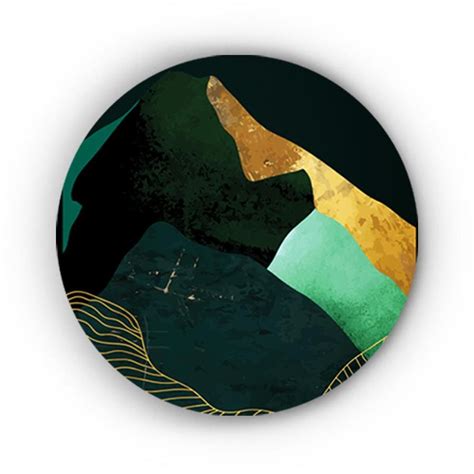 Mysterious Emerald Green Landscape Canvas (Matte Finish) – The Artment