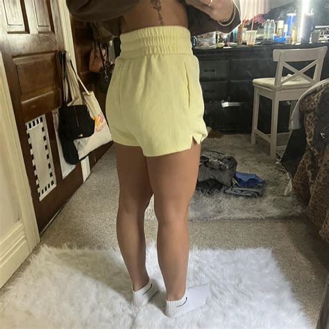 Target yellow sweatshorts - Depop