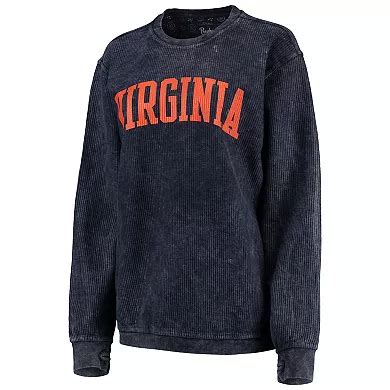 Women's Pressbox Navy Virginia Cavaliers Comfy Cord Vintage Wash Basic ...
