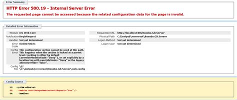 Image result for HTTP Error 500.19 Solutions