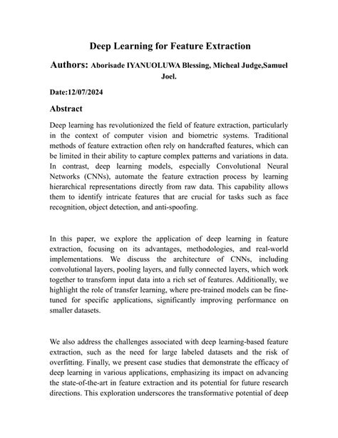 Deep Learning Feature Extraction 的图像结果