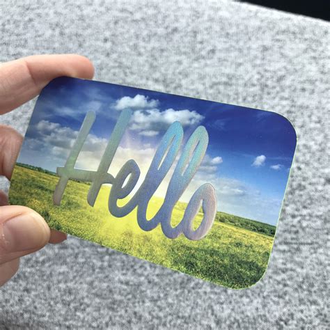 Holographic Foil Business Cards 的图像结果