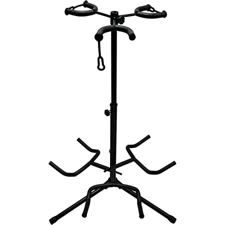 Mustang Adjustable Multi Guitar Stand 3 Holders String Instrument Floor ...