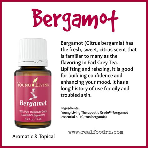 Bergamot Essential Oil - Real Food RN | Bergamot essential oil ...