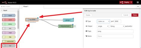 Image result for Using TCP Node Red