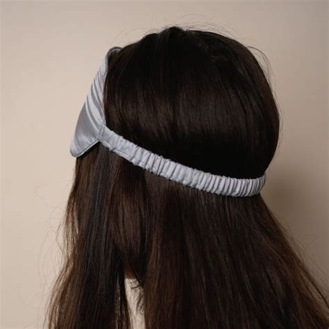 Mulberry Silk Sleeping Eye Mask - Steel-Grey - Jasmine Bains