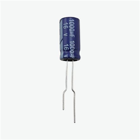 1000uF 16V Radial Electrolytic Capacitor - Through Hole Package ...
