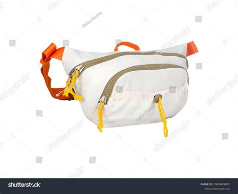 Stylish White Fanny Pack Orange Strap Stock Photo 2500476657 | Shutterstock