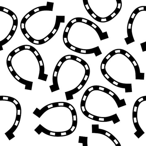 Seamless horseshoe backgound | Premium Vector