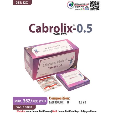 CABROLIX-0.5 TABLETS Human Biolife India Pvt. Ltd.