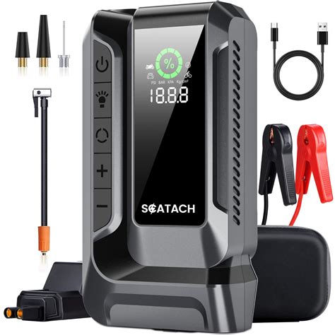 Scatach Q16 4500a Car Jump Starter With Air Compressor 150psi ...