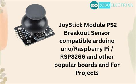 RoboElectrixx JoyStick Module PS2 Breakout Sensor compatible arduino ...