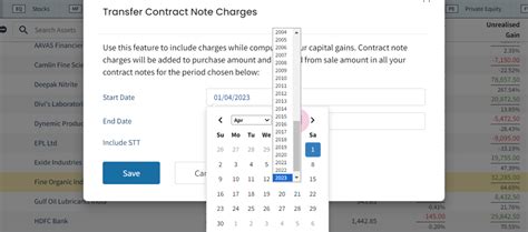 Transfer stock transaction charges to purchase & sale amounts : Help Center