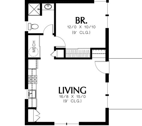 800 square foot open floor plans