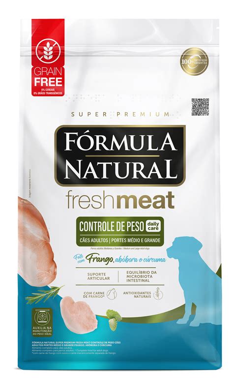 Fórmula Natural Super Premium Fresh Meat Controle De Peso Cães Adultos ...