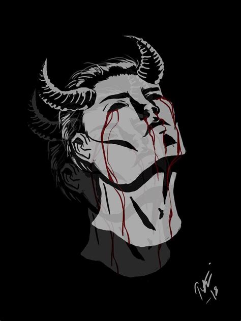 Image result for Demon Face Tutorial