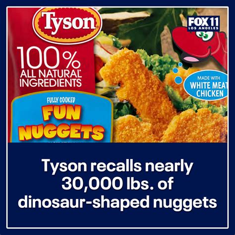 Tyson Chicken Nuggets Dinosaur