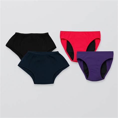 Adira Period Panty Combo – 2 Boxers + 2 Hipsters For Teens | Leakproof ...