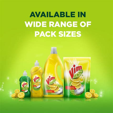 Buy VIM DISHWASH LIQUID GEL LEMON - 500ML REFILL POUCH Online & Get ...