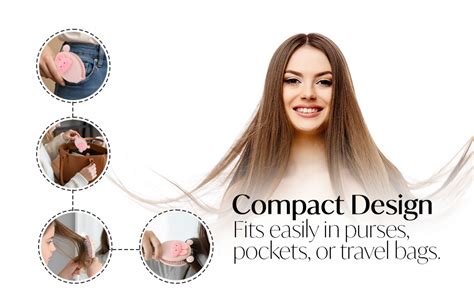 Buy RarePicks Cute Foldable Hair Brush & Mirror for Women & Girls ...
