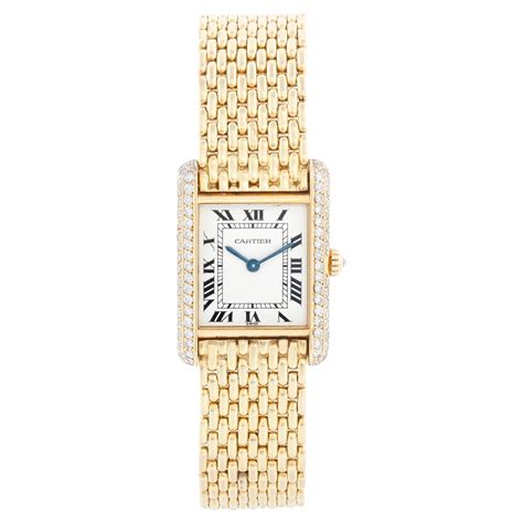Cartier Tank Francaise 18k Yellow Gold Ladies Watch 2385 W50002N2 at ...