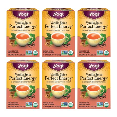 Amazon.com : Yogi Tea Vanilla Spice Perfect Energy Tea - 16 Tea Bags ...