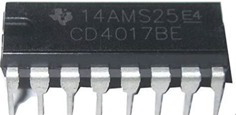 Ihc 4017 CMOS DECADE COUNTER DIVIDER IC DIP16 (PACK OF 10) Electronic ...