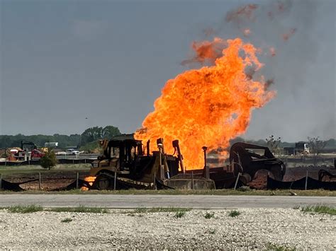 Kendall County, IL: Construction Equipment Fire Shuts Down Wolf Road in ...