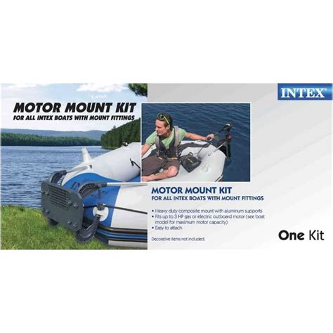 Buy INTEX 12 Volt 8 Speed Transom Trolling Motor, Support Mount Kit and ...