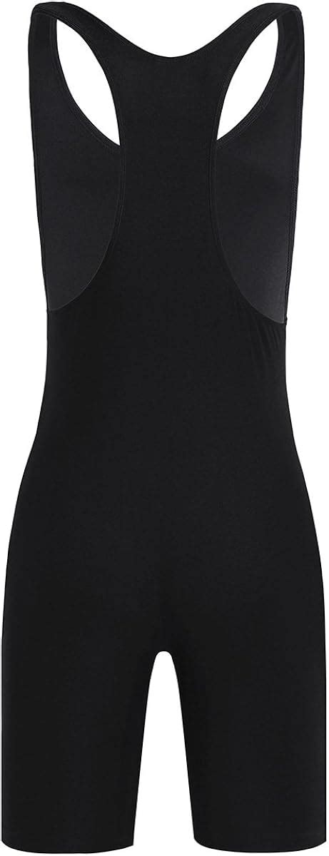 Buy YOOJIA Men's Wrestling Singlet Solid Modified Boxers Short One ...