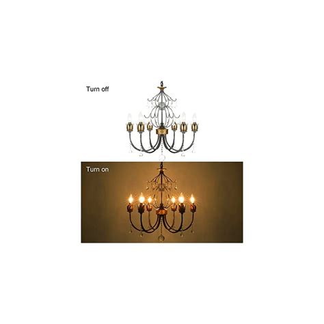 Buy Oldiron Farmhouse Rustic 6 Light Chandeliers, French Country ...
