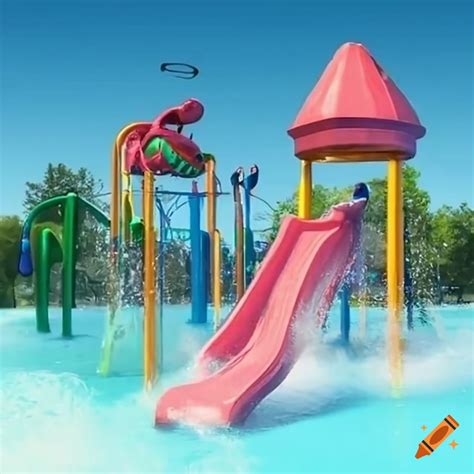 Image representing water park attractions on Craiyon
