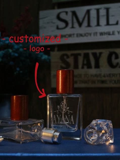 1pc[Customized] 30ml Premium Glass Perfume Bottle, Personalized Logo ...