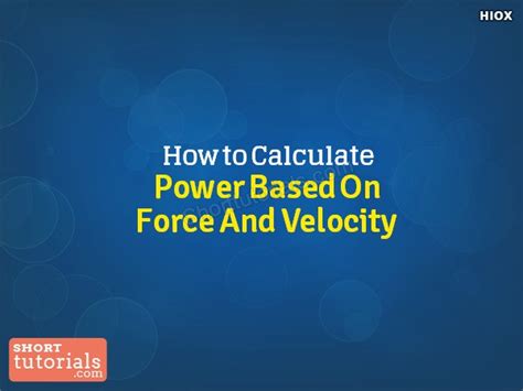 Image result for Power Formula Using Force