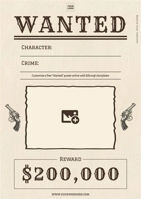 Wanted Poster Template