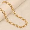 LeCalla - Buy 925 Sterling Silver 18K Gold-Plated Ribbed Link Chain for ...