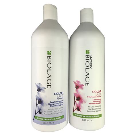 Matrix Biolage Color Last Purple Shampoo & Conditioner Duo for Bleached ...
