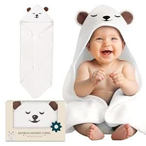 Buy NINTARABABY Hooded Towel - Bamboo Cotton Bath Wrap, 30" x 30" (76 ...