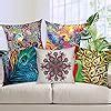Buy AEROHAVEN Decorative Hand Made Digitally Printed Abstract 5 Piece ...