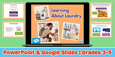 Learning About Laundry PowerPoint & Google Slides for Special Education