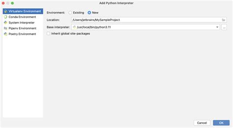 Image result for PyCharm Set Virtual Environment