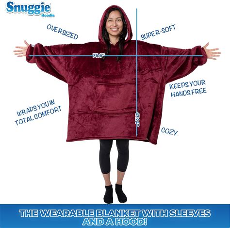 Buy Snuggie Hoodie The Original Blanket With Sleeves as An Oversized ...
